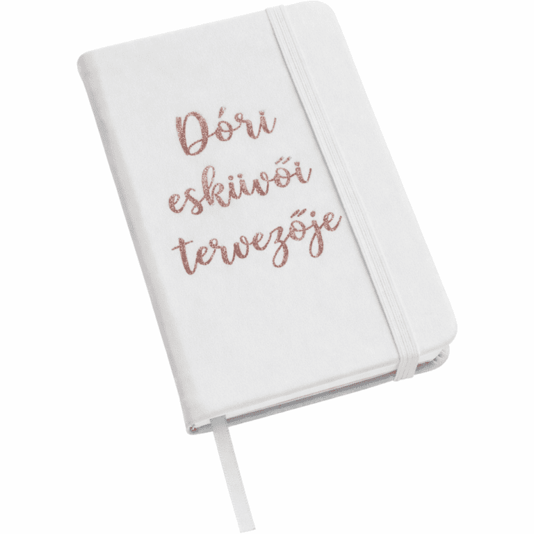füzet egyedi felirattal
