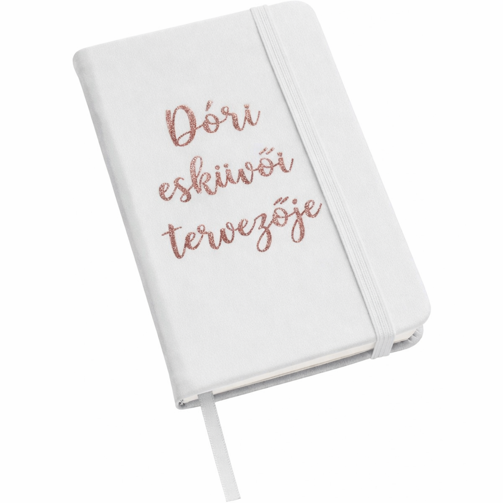 füzet egyedi felirattal
