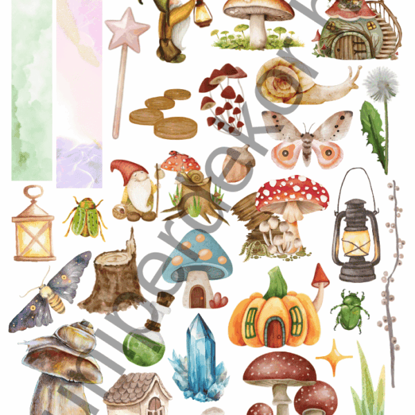 Fairy garden matricaív A4