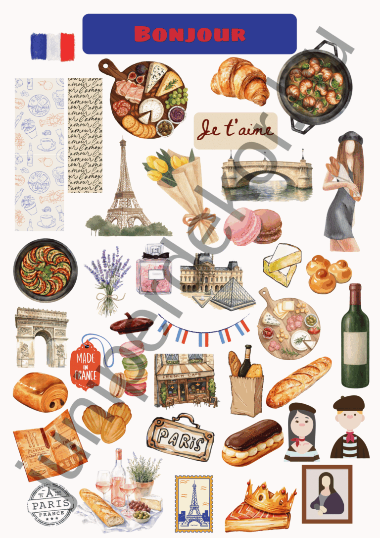 Francia matricaív A4