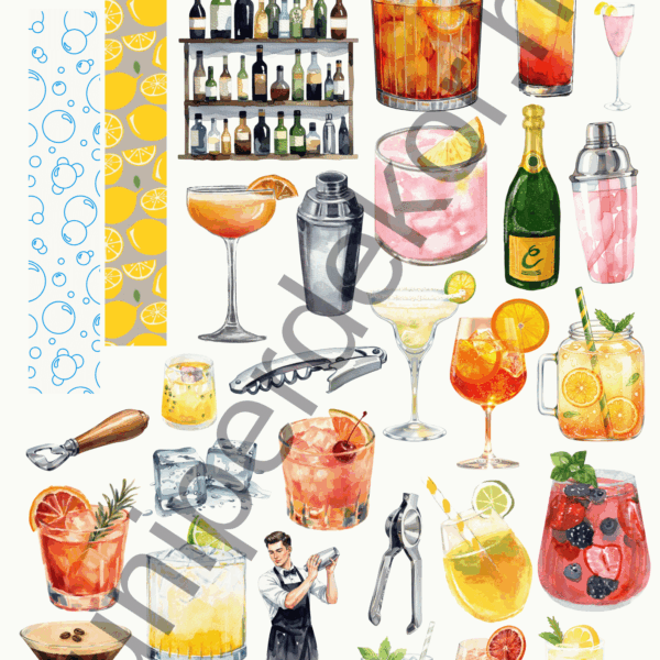 Cocktail hour matricaív A4