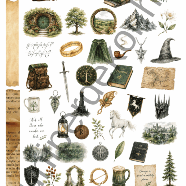 One ring matricaív A4