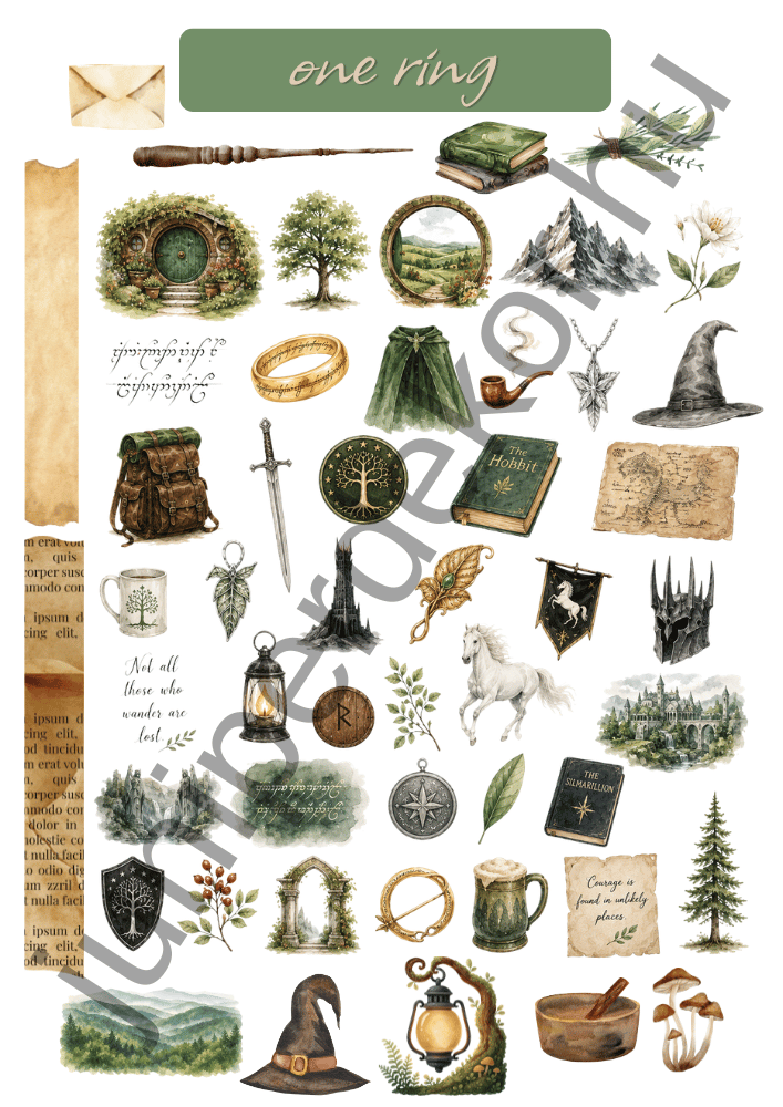 One ring matricaív A4
