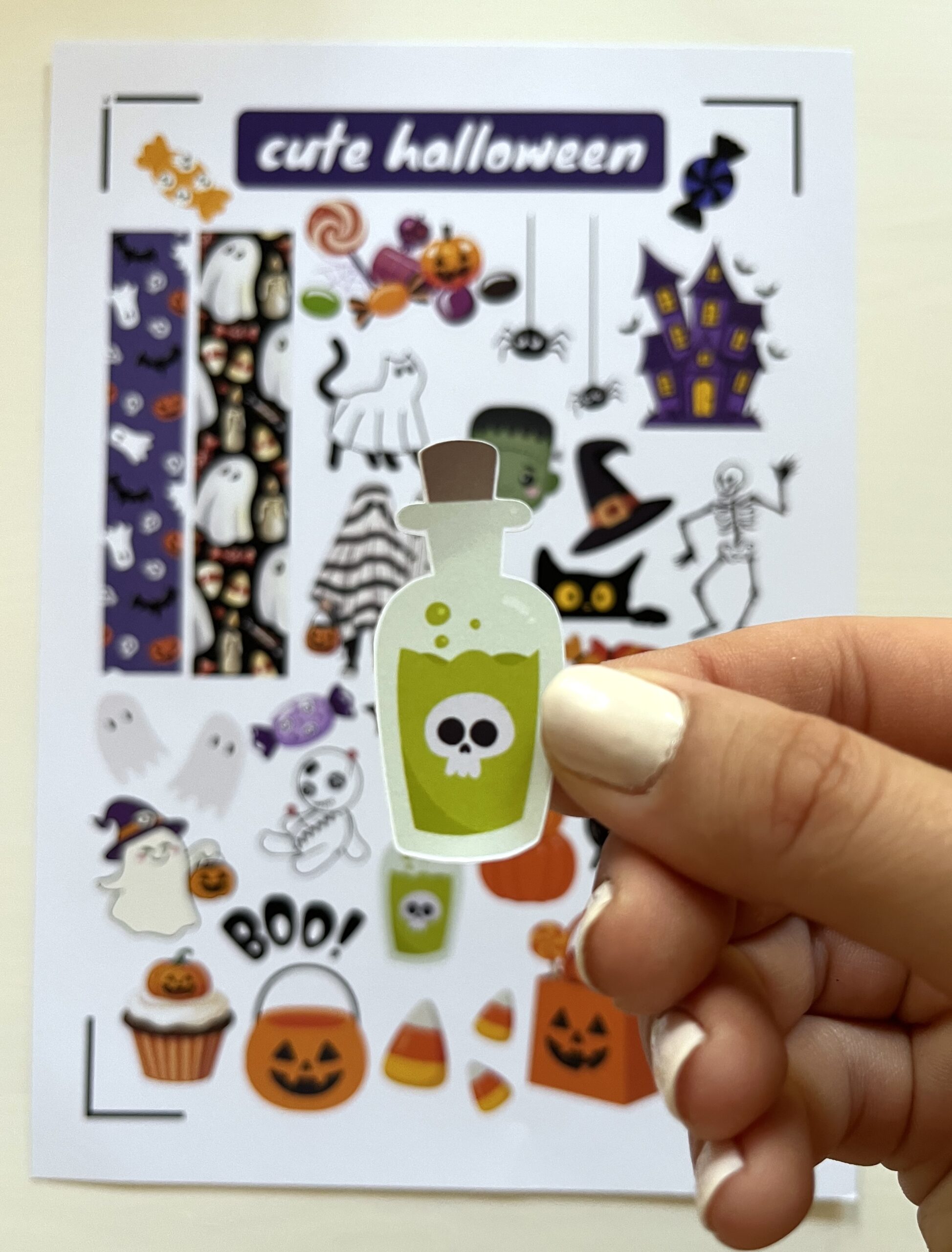 Cute Halloween matricaív A4 - Image 2