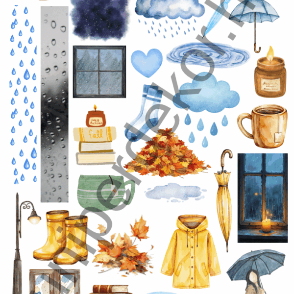 Rainy day matricaív A4