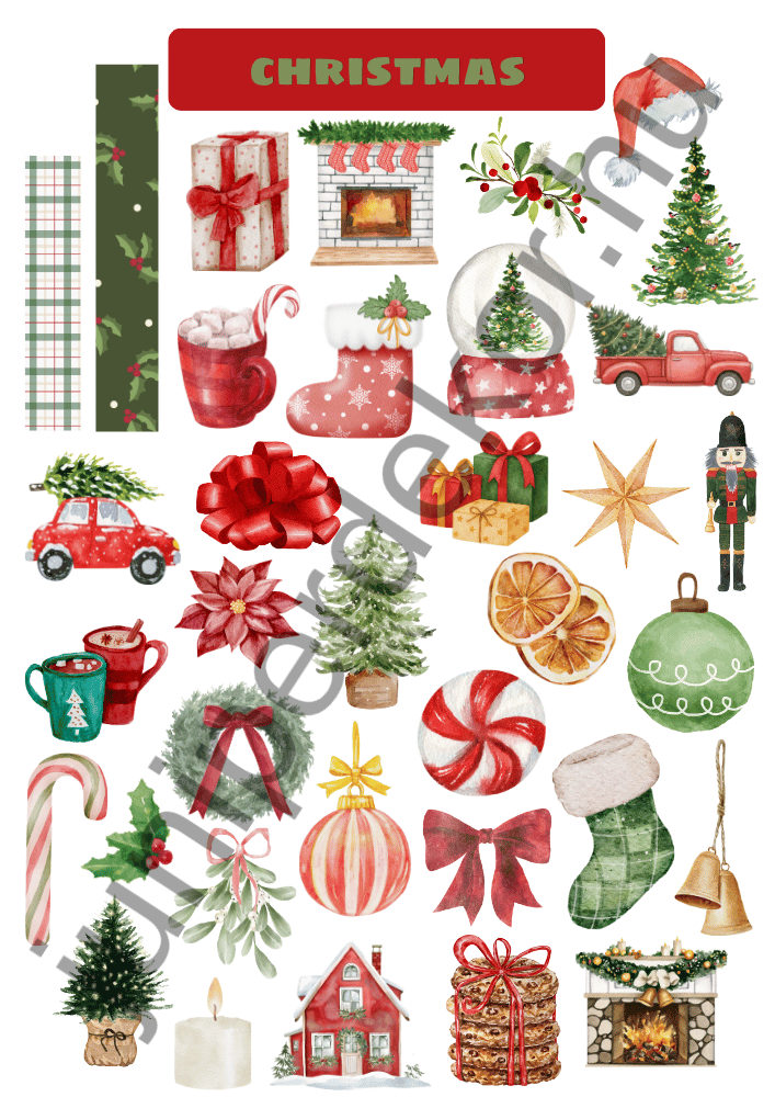 Christmas matricaív A4