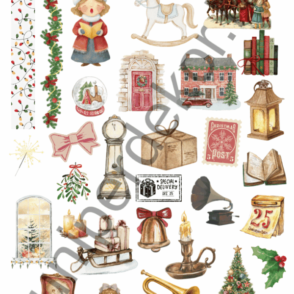 Nostalgic Christmas matricaív A4