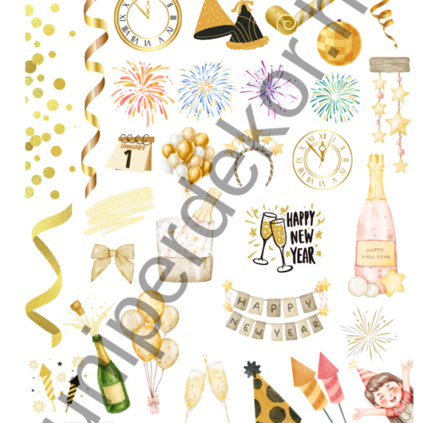 New year matricaív A4