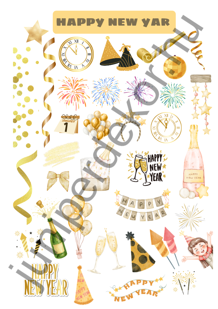 New year matricaív A4