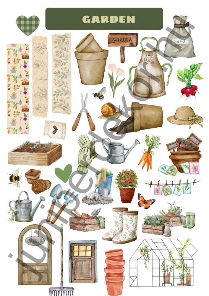 Garden matricaív A4